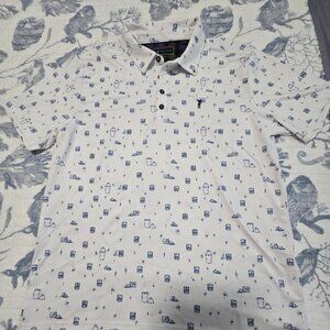 William Murray Golf Polo Shirt Sz L Cocktail Performance - Free Shipping